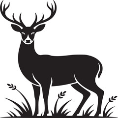 deer silhouette vector