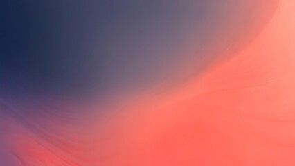 Gradient of Deep Blue to Soft Coral: An Abstract Color Field Painting