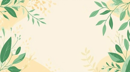 Pastel floral border