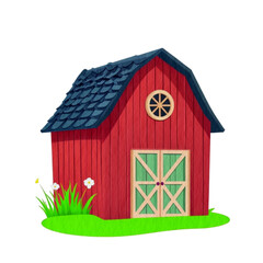 house on a white background