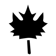 Orange Maple Leaf