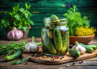 Pickled Cucumbers Recipe: Dill Garlic Jarred Cucumbers - Homemade Fermented Food Preservation