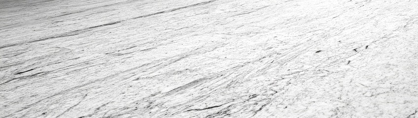 A white snowy surface with faint lines and a few dark marks