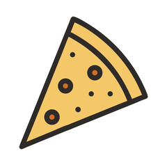 pizza slice icons, vector .white background