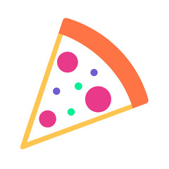 pizza slice icons, vector .white background