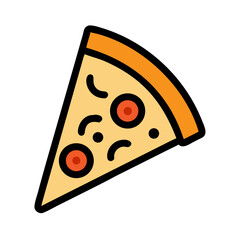 pizza slice icons, vector .white background