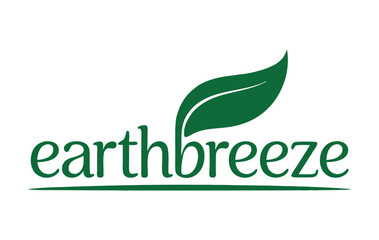 Obraz premium Earth Breeze Leaf Logo 