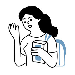 people reading vector illustration