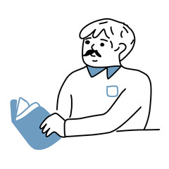 people reading vector illustration