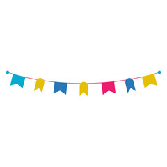 Fototapeta premium Colorful Fiesta Flag