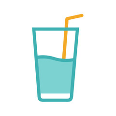 juice glass icons, vector .white background