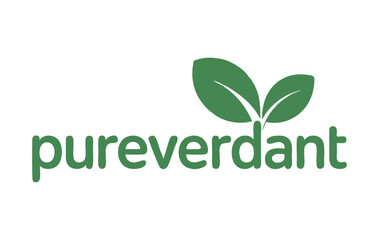 PureVerdant Green Leaf Logo Design