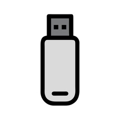 USB drive icons, vector .white background