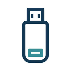 USB drive icons, vector .white background