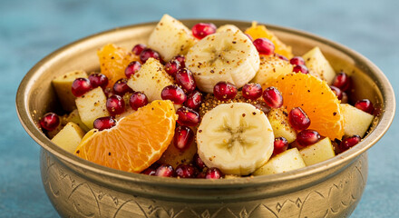 Fresh Berry Fruit Salad in Bowl on Table
