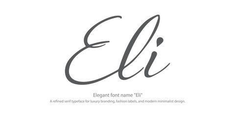 Elegant font name 