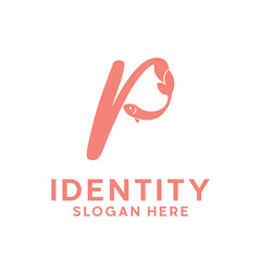 letter P Fish logo design, creative unique logo for your company