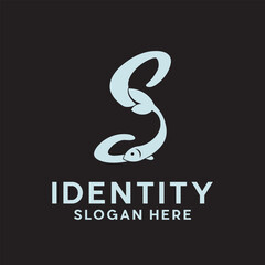 letter S Fish logo design, creative unique logo for your company