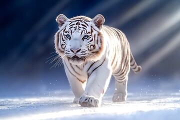 Obraz premium White Tiger in Snow