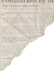 Ripped Newspaper vintage. Torn pieces of newspaper realistic texture for journal, collage, banner, poster, 90s design