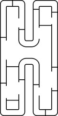 Capital Letter Maze Puzzle