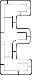 Capital Letter Maze Puzzle