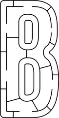 Capital Letter Maze Puzzle