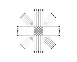 Abstract future digital science technology concept..