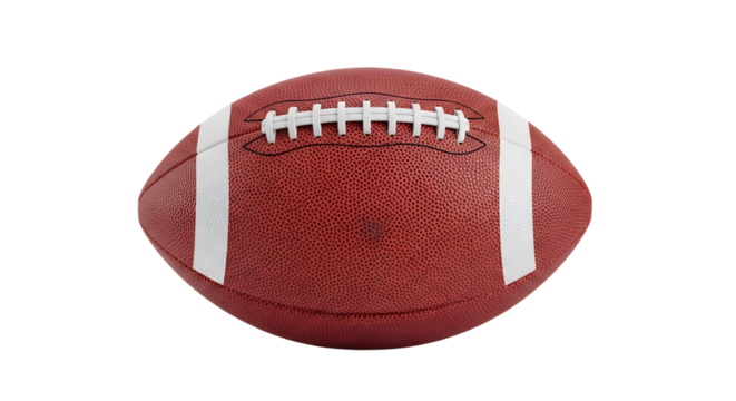 American Football Close-up View of a Classic Pigskin, Ready for the Game