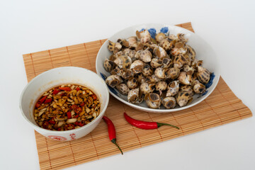 Delicious Vietnamese Snails with Spicy Sauce
