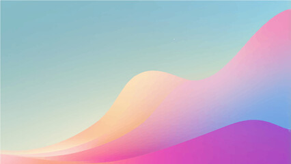 Abstract colorful background with bright rainbow gradient lines and geometric shapes.