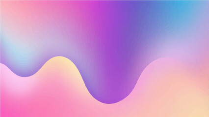 Abstract colorful background with bright rainbow gradient lines and geometric shapes.