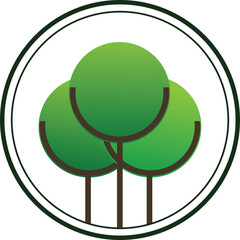 Minimalist Green Tree Logo for Eco-Friendly Brand or Nature Business