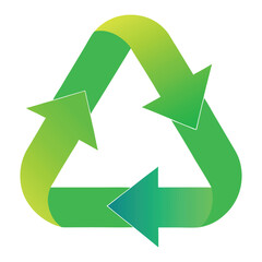 Obraz premium recycle symbol on white background