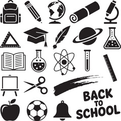 "Back to School Vector | Kids and Supplies Clipart"

"School Silhouette Bundle | Students & Classroom SVG"

"Back to School Illustration | Education Vector Set"

"Children Going to School | Backpack S