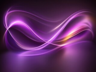 Obraz premium Abstract swirling lines of purple and gold