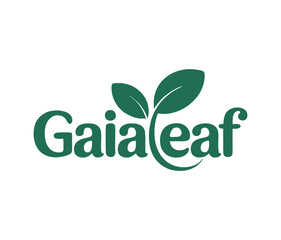 Gaialeaf Logo - Natural Leaf Design