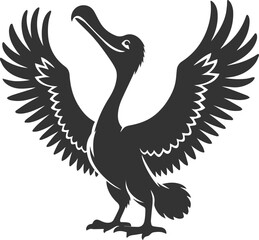 Dodo bird vector artwork drawing silhouette © LUTHFAN NAHAR LABONY