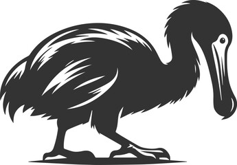 Dodo bird vector artwork drawing silhouette © LUTHFAN NAHAR LABONY