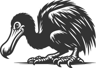 Dodo bird vector artwork drawing silhouette © LUTHFAN NAHAR LABONY