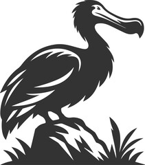 Dodo bird vector artwork drawing silhouette © LUTHFAN NAHAR LABONY