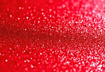 Close-up view of red glitter texture.