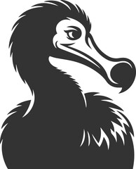 Dodo bird vector artwork drawing silhouette © LUTHFAN NAHAR LABONY