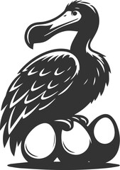 Dodo bird vector artwork drawing silhouette © LUTHFAN NAHAR LABONY