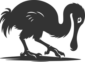 Dodo bird vector artwork drawing silhouette © LUTHFAN NAHAR LABONY