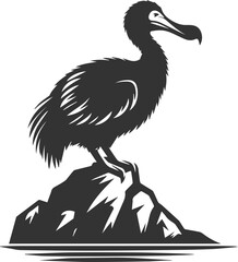 Dodo bird vector artwork drawing silhouette © LUTHFAN NAHAR LABONY