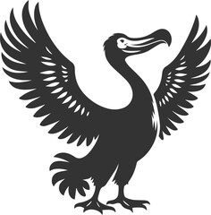 Dodo bird vector artwork drawing silhouette © LUTHFAN NAHAR LABONY