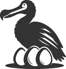 Dodo bird vector artwork drawing silhouette © LUTHFAN NAHAR LABONY