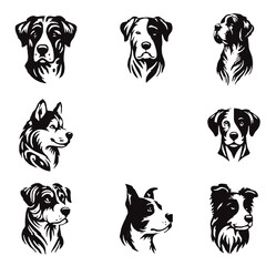vector image of a dog