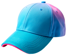 gradient blue and purple cap isolated on white background